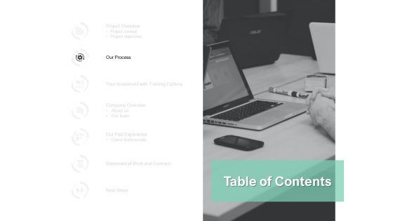 Table Of Contents Technology Ppt PowerPoint Presentation Inspiration Guidelines