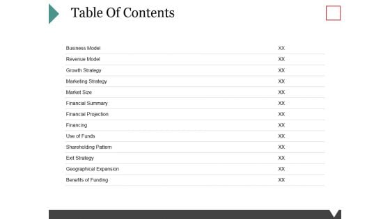 Table Of Contents Template 2 Ppt PowerPoint Presentation Infographic Template Slides