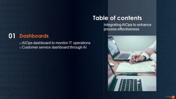 Table Of Contentss Integrating Aiops To Enhance Process Effectiveness Elements PDF