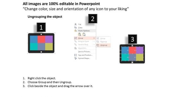 Tablet With Icons And Apps Powerpoint Templates