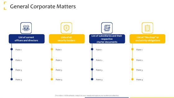 Tactical Analysis General Corporate Matters Ppt Guide PDF