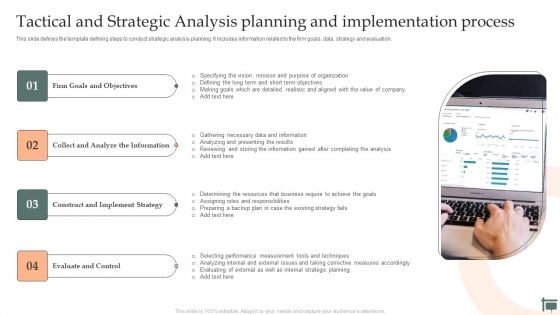 Tactical And Strategic Analysis Planning And Implementation Process Graphics PDF