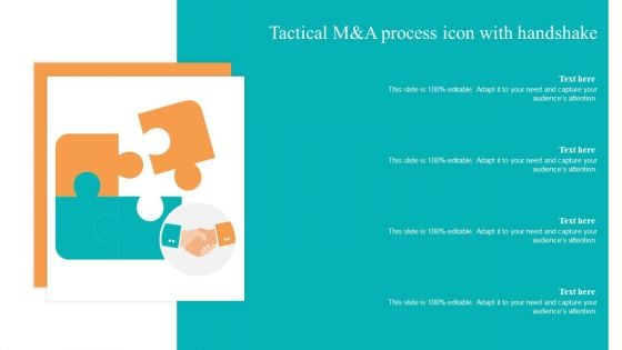 Tactical M And A Process Icon With Handshake Ppt Layouts Introduction PDF