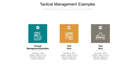 Tactical Management Examples Ppt PowerPoint Presentation Ideas Objects Cpb