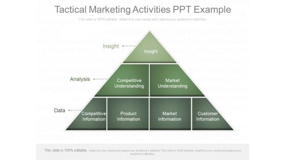 Tactical Marketing Activities Ppt Example