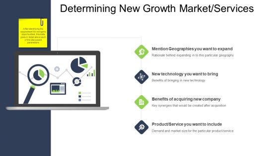 Tactical Merger Determining New Growth Market Services Ppt Show Layouts PDF