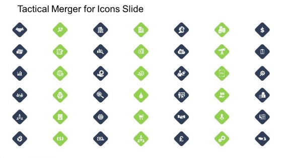 Tactical Merger For Icons Slide Ppt Styles Diagrams PDF