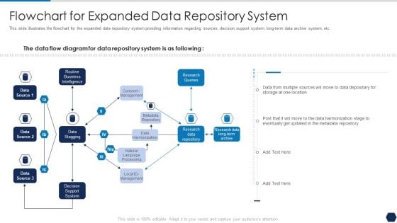 Tactical Plan For Upgrading DBMS Flowchart For Expanded Data Repository System Pictures PDF