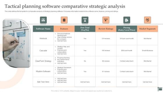 Tactical Planning Software Comparative Strategic Analysis Inspiration PDF