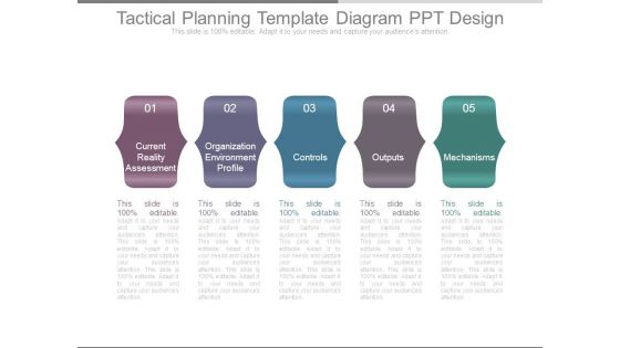 Tactical Planning Template Diagram Ppt Design