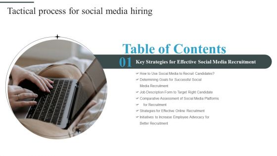 Tactical Process For Social Media Hiring Table Of Contents Rules PDF