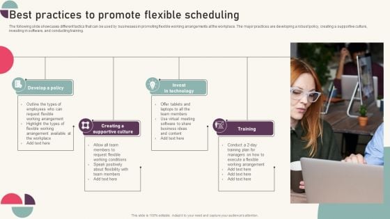 Tactics For Establishing Sustainable Hybrid Work Environment Best Practices To Promote Flexible Scheduling Download PDF