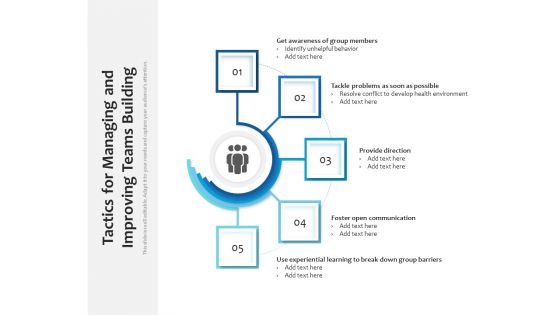 Tactics For Managing And Improving Teams Building Ppt PowerPoint Presentation Gallery Layouts PDF