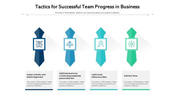 Tactics For Successful Team Progress In Business Ppt PowerPoint Presentation Gallery Sample PDF