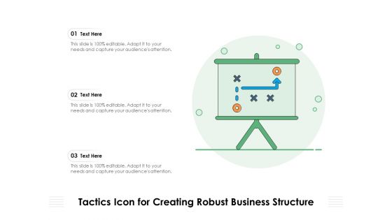 Tactics Icon For Creating Robust Business Structure Ppt PowerPoint Presentation Infographics Portrait PDF