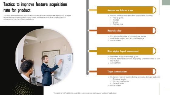 Tactics To Improve Feature Acquisition Rate For Product Graphics PDF