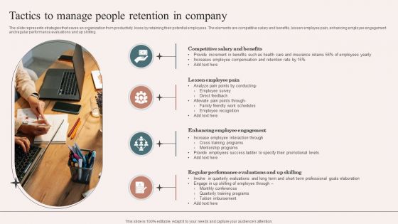 Tactics To Manage People Retention In Company Ideas PDF