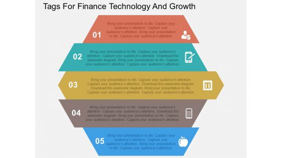 Tags For Finance Technology And Growth Powerpoint Templates