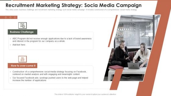 Talent Acquisition Marketing Recruitment Marketing Strategy Socia Media Campaign Formats PDF