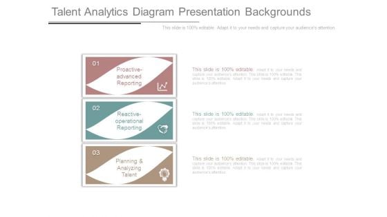 Talent Analytics Diagram Presentation Backgrounds