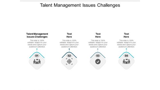 Talent Management Issues Challenges Ppt PowerPoint Presentation Slides Images Cpb