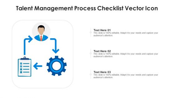 Talent Management Process Checklist Vector Icon Ppt Icon Design Inspiration PDF