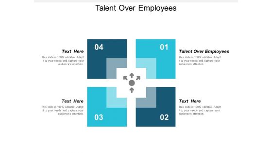 Talent Over Employees Ppt PowerPoint Presentation Professional Templates Cpb