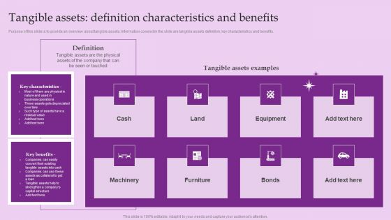 Tangible Assets Definition Characteristics And Benefits Sample PDF