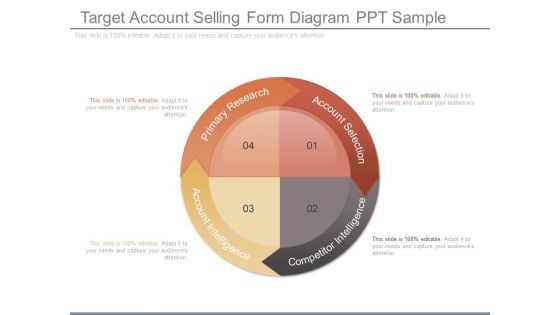 Target Account Selling Form Diagram Ppt Sample