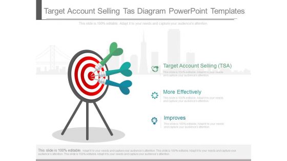 Target Account Selling Tas Diagram Powerpoint Templates