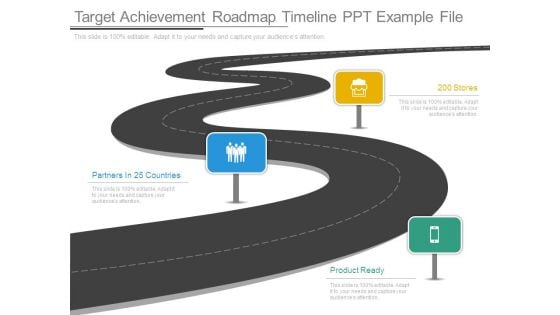 Target Achievement Roadmap Timeline Ppt Example File