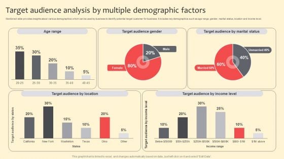 Target Audience Analysis By Multiple Demographic Factors Pictures PDF