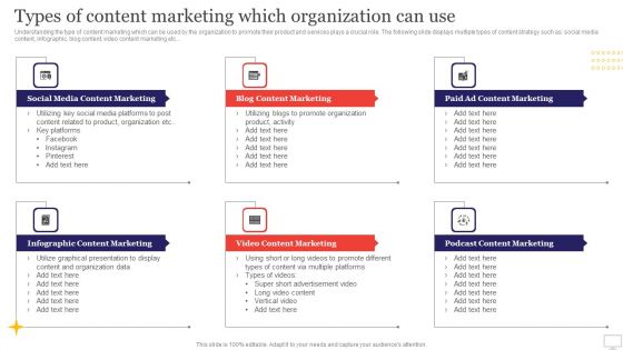 Target Audience Strategy For B2B And B2C Business Types Of Content Marketing Which Organization Can Use Microsoft PDF