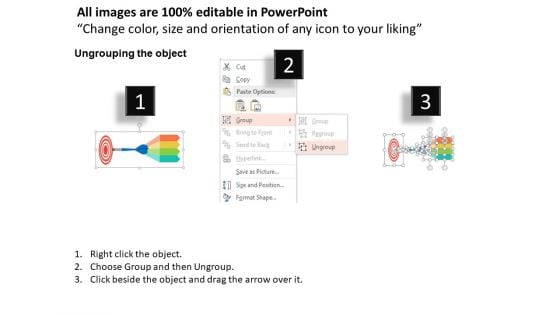 Target Board With Tags And Planning Icons Powerpoint Template