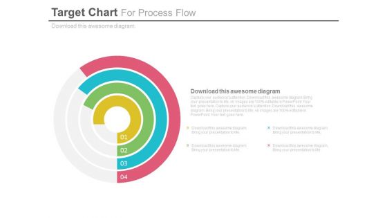 Target Chart For Strategic Management Process Powerpoint Slides