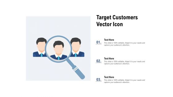 Target Customers Vector Icon Ppt Portfolio Skills PDF