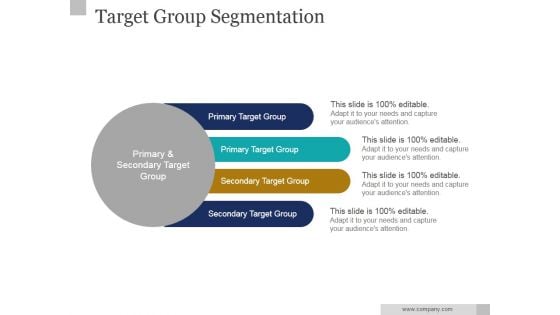 Target Group Segmentation Ppt PowerPoint Presentation Visual Aids