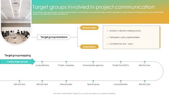 Target Groups Involved In Project Communication Enterprise Communication Tactics Background PDF Target Groups Involved In Project Communication Enterprise Communication Tactics Background PDF