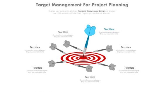 Target Management For Project Planning Powerpoint Slides