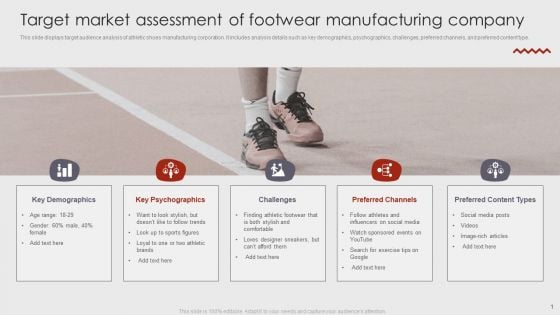 Target Market Assessment Of Footwear Manufacturing Company Elements PDF