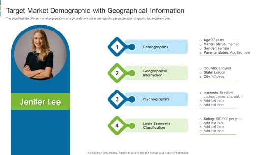 Target Market Demographic With Geographical Information Inspiration PDF