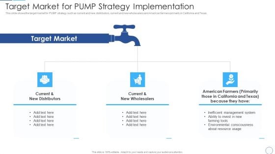 Target Market For PUMP Strategy Implementation Demonstration PDF Target Market For PUMP Strategy Implementation Demonstration PDF