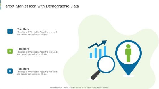 Target Market Icon With Demographic Data Professional PDF