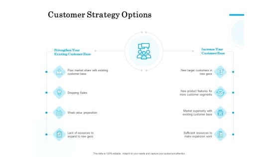 Target Market Segmentation Customer Strategy Options Ppt PowerPoint Presentation Gallery Example PDF