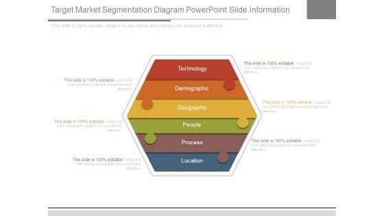 Target Market Segmentation Diagram Powerpoint Slide Information