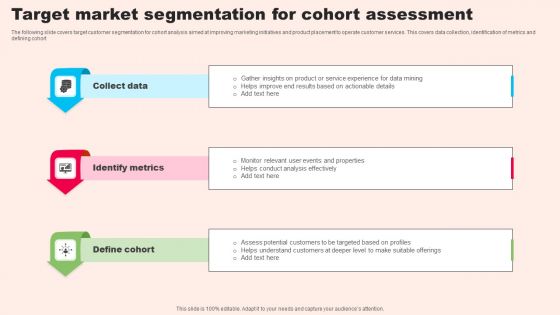 Target Market Segmentation For Cohort Assessment Mockup PDF