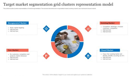 Target Market Segmentation Grid Clusters Representation Model Inspiration PDF