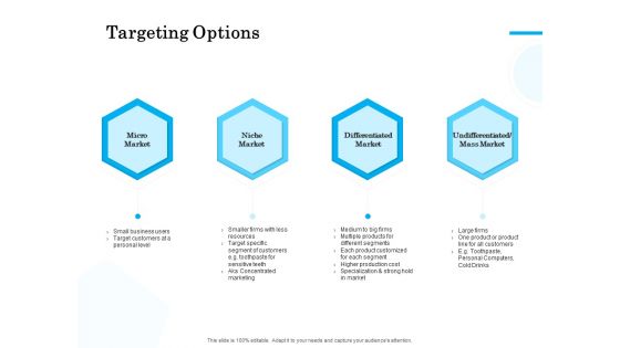 Target Market Segmentation Targeting Options Ppt PowerPoint Presentation Portfolio Example PDF