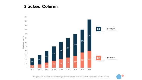 Target Market Stacked Column Ppt Portfolio Shapes PDF