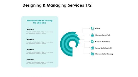 Target Market Strategy Designing And Managing Services Ppt Inspiration Objects PDF